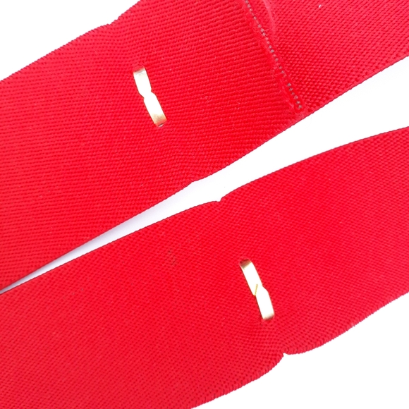 Vintage Red Belt with Golden Lion Heads main image 11